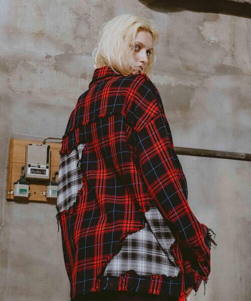 FR(13)NDS(フレンズ)の「FR(13)NDS/フレンズ/DAMAGE LAYER SHIRT(シャツ/ブラウス・メンズ・ホワイト/ネイビー/レッド/ブルー・M/L)」の11枚目の写真