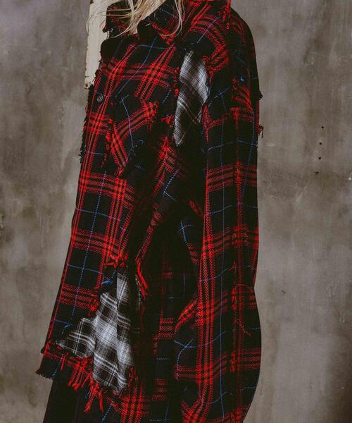FR(13)NDS(フレンズ)の「FR(13)NDS/フレンズ/DAMAGE LAYER SHIRT(シャツ/ブラウス・メンズ・ホワイト/ネイビー/レッド/ブルー・M/L)」の14枚目の写真