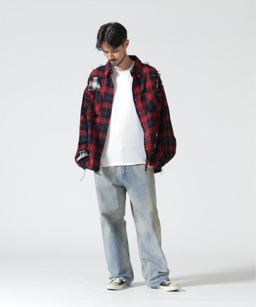 FR(13)NDS(フレンズ)の「FR(13)NDS/フレンズ/DAMAGE LAYER SHIRT(シャツ/ブラウス・メンズ・ホワイト/ネイビー/レッド/ブルー・M/L)」の18枚目の写真