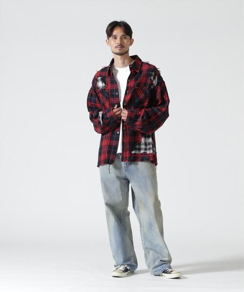 FR(13)NDS(フレンズ)の「FR(13)NDS/フレンズ/DAMAGE LAYER SHIRT(シャツ/ブラウス・メンズ・ホワイト/ネイビー/レッド/ブルー・M/L)」の19枚目の写真