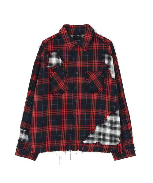 FR(13)NDS(フレンズ)の「FR(13)NDS/フレンズ/DAMAGE LAYER SHIRT(シャツ/ブラウス・メンズ・ホワイト/ネイビー/レッド/ブルー・M/L)」の21枚目の写真