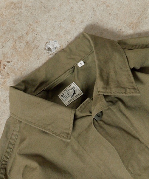 orSlow(オアスロウ)の「orSlow/オアスロウ US ARMY TROPICAL JACKET ミリタリージャケット ファティーグ メンズ レディース 2026年 秋 秋服 冬 冬服(ミリタリージャケット・メンズ・グリーン・2/4/3)」の3枚目の写真