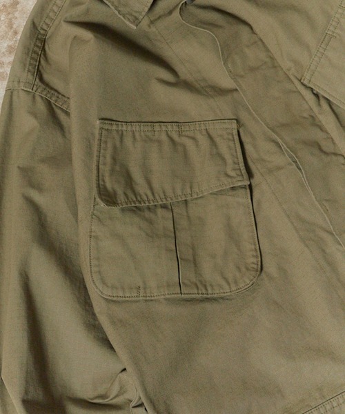 orSlow(オアスロウ)の「orSlow/オアスロウ US ARMY TROPICAL JACKET ミリタリージャケット ファティーグ メンズ レディース 2026年 秋 秋服 冬 冬服(ミリタリージャケット・メンズ・グリーン・2/4/3)」の4枚目の写真