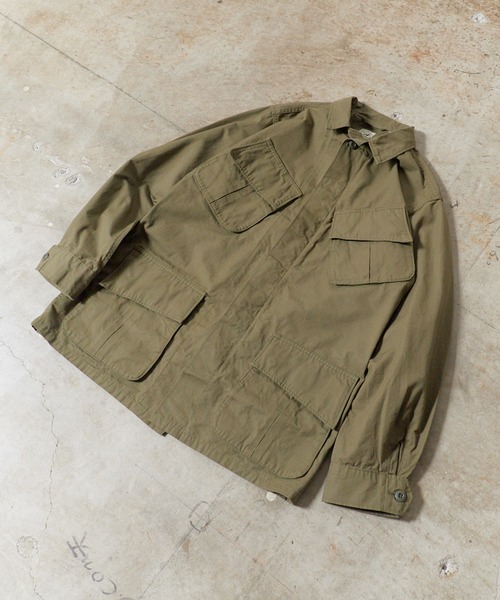 orSlow(オアスロウ)の「orSlow/オアスロウ US ARMY TROPICAL JACKET ミリタリージャケット ファティーグ メンズ レディース 2026年 秋 秋服 冬 冬服(ミリタリージャケット・メンズ・グリーン・2/4/3)」の2枚目の写真