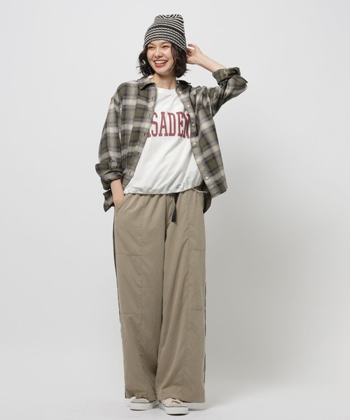 niko and...(ニコアンド)の「2WAYシボシボベルトパンツ(その他パンツ・レディース・モカ/チャコール/パープル・FREE)」の15枚目の写真