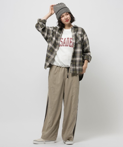 niko and...(ニコアンド)の「2WAYシボシボベルトパンツ(その他パンツ・レディース・モカ/チャコール/パープル・FREE)」の16枚目の写真