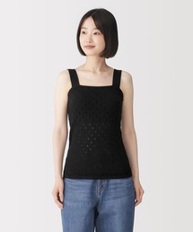 無印良品 | 婦人　コットン透かし編みニット　ブラタンクトップ(インナーウェア/肌着)