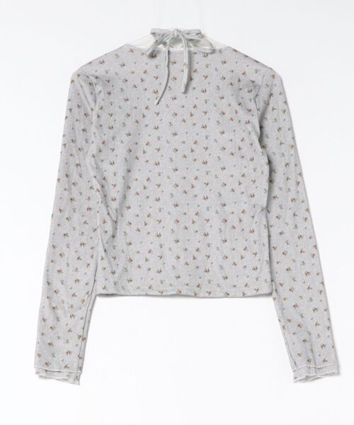 ViViDAY(ビビデー)の「フロントリボン 花柄カットソー(Tシャツ/カットソー・レディース・グレー・M)」の19枚目の写真