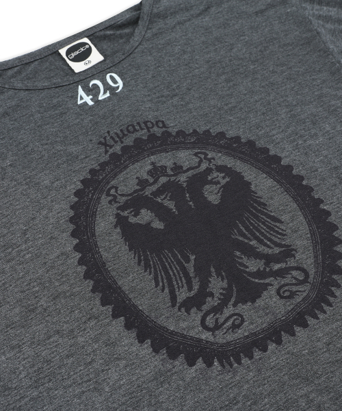 GLACK(グラック)の「GT188 429 キマイラエンブレムヴィンテージカフスディテールロングスリーブ (チャコールグレー)(Tシャツ/カットソー・レディース・その他・MEDIUM/LARGE)」の3枚目の写真