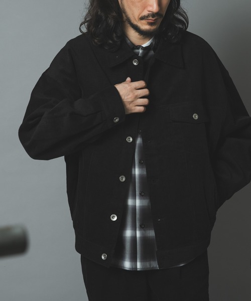 ITEMS URBANRESEARCH(アイテムズ アーバンリサーチ)の「プレミアムコーデュロイトラッカージャケット(その他アウター・メンズ・ブラック/ネイビー/ブラウン/アイボリー・MEDIUM/LARGE)」の14枚目の写真