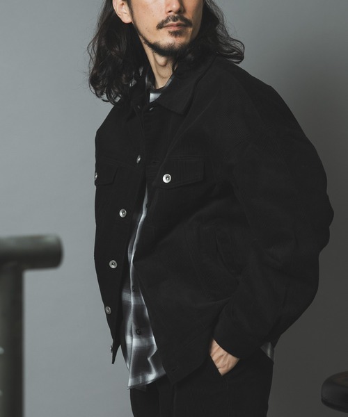 ITEMS URBANRESEARCH(アイテムズ アーバンリサーチ)の「プレミアムコーデュロイトラッカージャケット(その他アウター・メンズ・ブラック/ネイビー/ブラウン/アイボリー・MEDIUM/LARGE)」の16枚目の写真