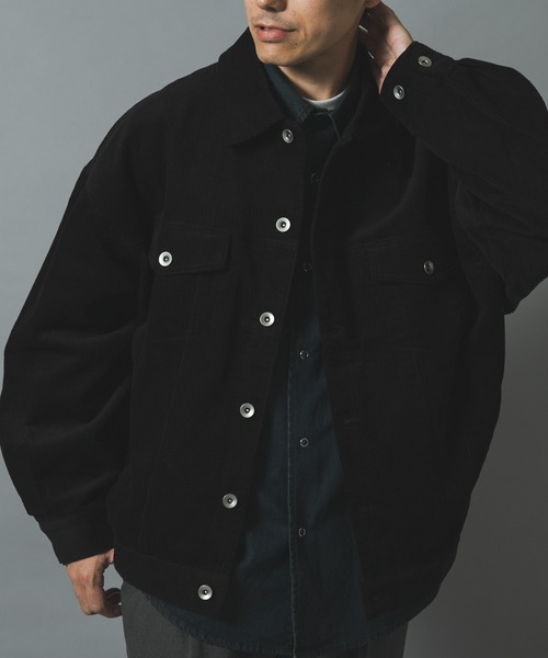 ITEMS URBANRESEARCH(アイテムズ アーバンリサーチ)の「プレミアムコーデュロイトラッカージャケット(その他アウター・メンズ・ブラック/ネイビー/ブラウン/アイボリー・MEDIUM/LARGE)」の22枚目の写真