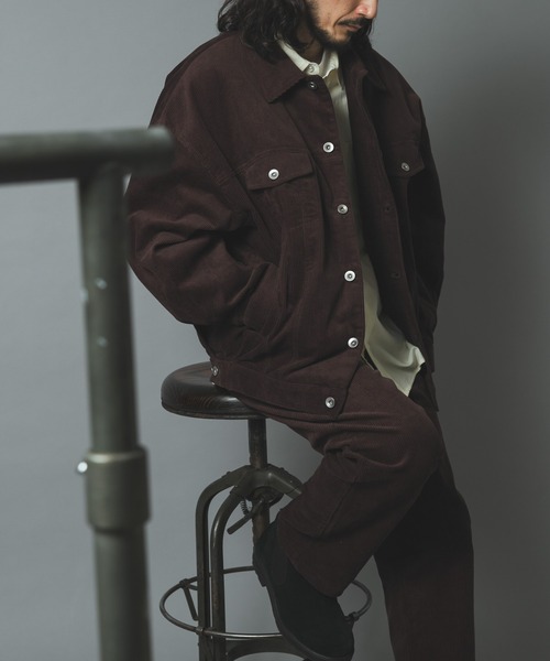 ITEMS URBANRESEARCH(アイテムズ アーバンリサーチ)の「プレミアムコーデュロイトラッカージャケット(その他アウター・メンズ・ブラック/ネイビー/ブラウン/アイボリー・MEDIUM/LARGE)」の5枚目の写真