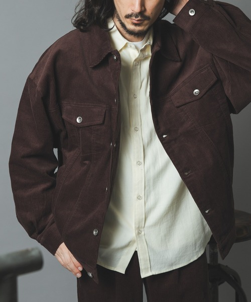 ITEMS URBANRESEARCH(アイテムズ アーバンリサーチ)の「プレミアムコーデュロイトラッカージャケット(その他アウター・メンズ・ブラック/ネイビー/ブラウン/アイボリー・MEDIUM/LARGE)」の8枚目の写真