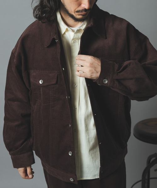 ITEMS URBANRESEARCH(アイテムズ アーバンリサーチ)の「プレミアムコーデュロイトラッカージャケット(その他アウター・メンズ・ブラック/ネイビー/ブラウン/アイボリー・MEDIUM/LARGE)」の9枚目の写真