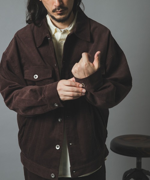 ITEMS URBANRESEARCH(アイテムズ アーバンリサーチ)の「プレミアムコーデュロイトラッカージャケット(その他アウター・メンズ・ブラック/ネイビー/ブラウン/アイボリー・MEDIUM/LARGE)」の10枚目の写真