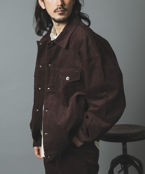 ITEMS URBANRESEARCH(アイテムズ アーバンリサーチ)の「プレミアムコーデュロイトラッカージャケット(その他アウター・メンズ・ブラック/ネイビー/ブラウン/アイボリー・MEDIUM/LARGE)」の11枚目の写真