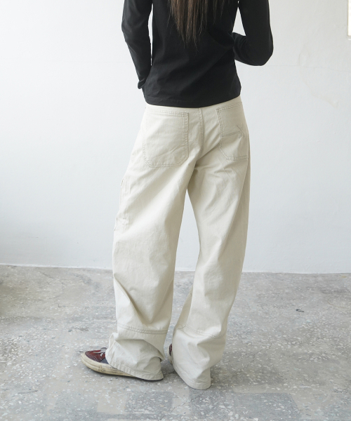 MIM the wardrobe(ミームザワードローブ)の「フロントカーゴパンツ_アイボリー(その他パンツ・レディース・その他・X-SMALL/SMALL/MEDIUM/LARGE)」の3枚目の写真