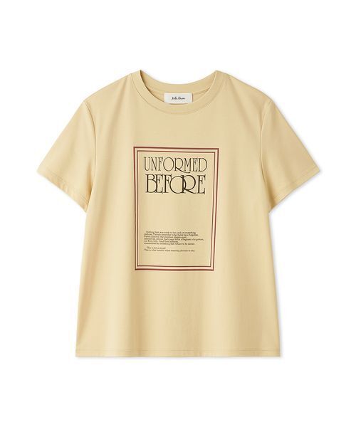 Mila Owen(ミラオーウェン)の「【接触冷感】アートブックグラフィックTシャツ(Tシャツ/カットソー・レディース・ベージュ/チャコールグレー/ホワイト/ライトブルー・F)」の4枚目の写真