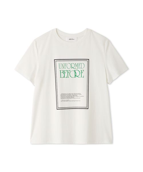 Mila Owen(ミラオーウェン)の「【接触冷感】アートブックグラフィックTシャツ(Tシャツ/カットソー・レディース・ベージュ/チャコールグレー/ホワイト/ライトブルー・F)」の2枚目の写真