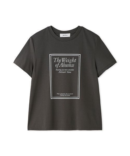 Mila Owen(ミラオーウェン)の「【接触冷感】アートブックグラフィックTシャツ(Tシャツ/カットソー・レディース・ベージュ/チャコールグレー/ホワイト/ライトブルー・F)」の3枚目の写真