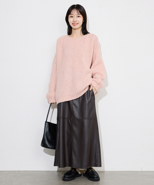 TRICOTS JEAN MARC（トリコットジーンマルク）の「《追加》TRICOTS JEAN MARC/トリコットジーンマルク SLOBE別注 PO KNIT（ニット/セーター・レディース・ホワイト/ライトグレー/カーキ/ピンク・FREE）」の15枚目の写真