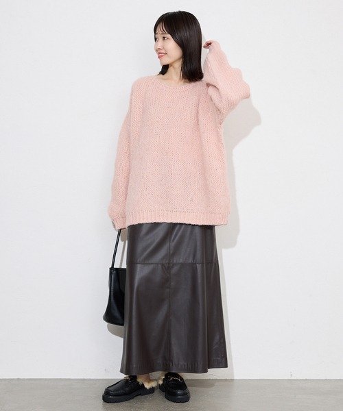 TRICOTS JEAN MARC（トリコットジーンマルク）の「《追加》TRICOTS JEAN MARC/トリコットジーンマルク SLOBE別注 PO KNIT（ニット/セーター・レディース・ホワイト/ライトグレー/カーキ/ピンク・FREE）」の16枚目の写真