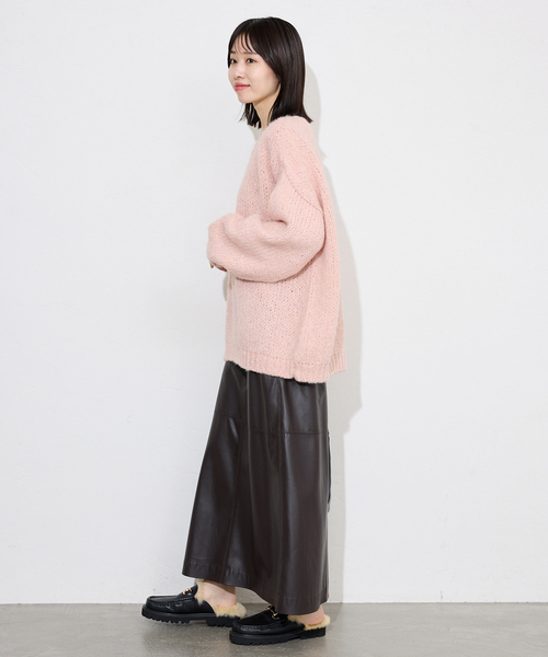 TRICOTS JEAN MARC（トリコットジーンマルク）の「《追加》TRICOTS JEAN MARC/トリコットジーンマルク SLOBE別注 PO KNIT（ニット/セーター・レディース・ホワイト/ライトグレー/カーキ/ピンク・FREE）」の17枚目の写真