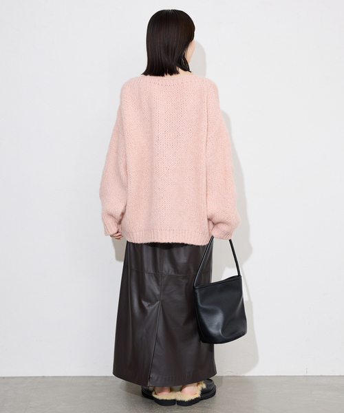 TRICOTS JEAN MARC（トリコットジーンマルク）の「《追加》TRICOTS JEAN MARC/トリコットジーンマルク SLOBE別注 PO KNIT（ニット/セーター・レディース・ホワイト/ライトグレー/カーキ/ピンク・FREE）」の18枚目の写真