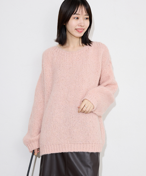 TRICOTS JEAN MARC（トリコットジーンマルク）の「《追加》TRICOTS JEAN MARC/トリコットジーンマルク SLOBE別注 PO KNIT（ニット/セーター・レディース・ホワイト/ライトグレー/カーキ/ピンク・FREE）」の19枚目の写真
