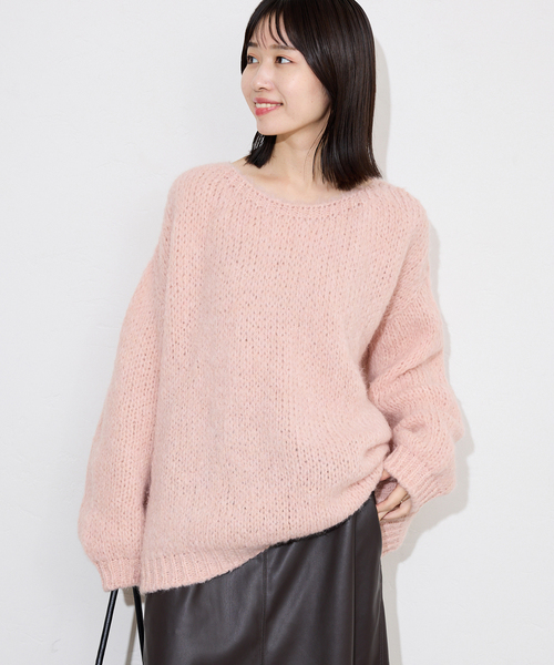 TRICOTS JEAN MARC（トリコットジーンマルク）の「《追加》TRICOTS JEAN MARC/トリコットジーンマルク SLOBE別注 PO KNIT（ニット/セーター・レディース・ホワイト/ライトグレー/カーキ/ピンク・FREE）」の20枚目の写真