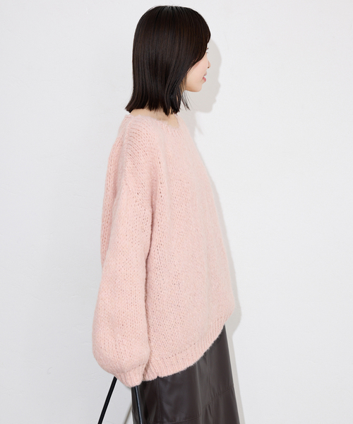 TRICOTS JEAN MARC（トリコットジーンマルク）の「《追加》TRICOTS JEAN MARC/トリコットジーンマルク SLOBE別注 PO KNIT（ニット/セーター・レディース・ホワイト/ライトグレー/カーキ/ピンク・FREE）」の21枚目の写真