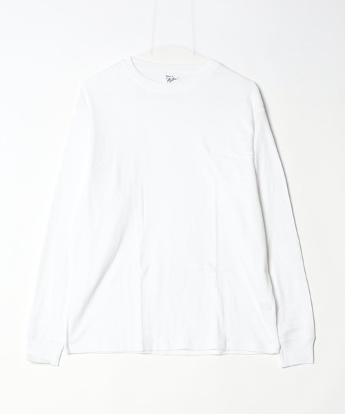 MILLER(ミラー)の「R.P.miller/ミラー パネルリブ CF クルーネック 長袖カットソー 夏服(Tシャツ/カットソー・メンズ・ホワイト・M)」の1枚目の写真