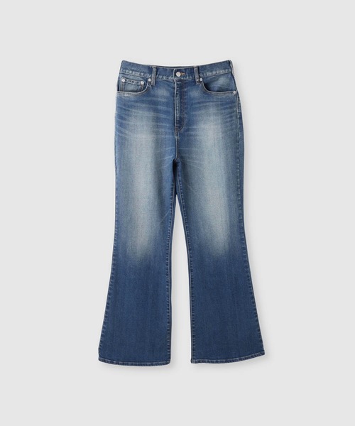 NAVY(ネイビー)の「【NAVY/ネイビー】マイデニ ストレッチフレアデニムパンツ(デニムパンツ・レディース・ネイビー/ブルー/ブラック・L/S/M)」の3枚目の写真
