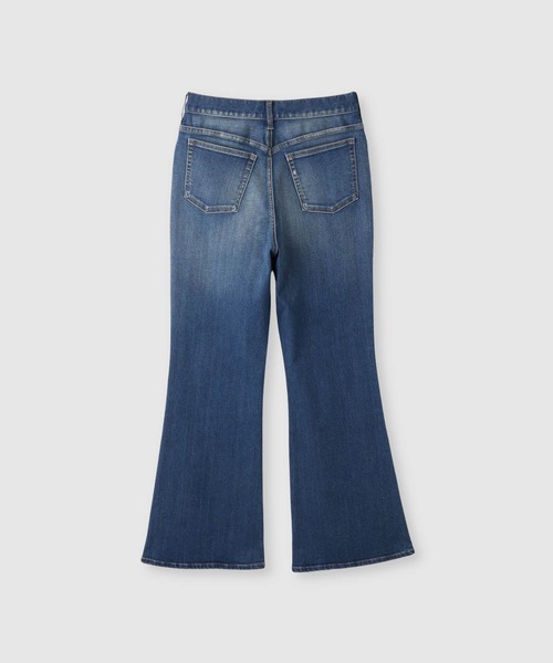 NAVY(ネイビー)の「【NAVY/ネイビー】マイデニ ストレッチフレアデニムパンツ(デニムパンツ・レディース・ネイビー/ブルー/ブラック・L/S/M)」の4枚目の写真