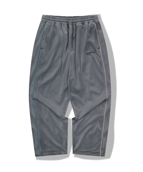 WKNDRS(ウィーキャンドース)の「VELVET TRACK PANTS (D.GREY)(スウェットパンツ・レディース・その他・MEDIUM/LARGE/X-LARGE)」の1枚目の写真