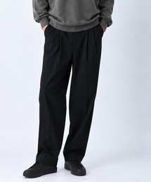 markaware（マーカウェア）の「【MARKAWARE/マーカウェア】 別注TRIPLE PLEATED WIDE TROUSERS?ORGANIC WOOL SURVIVAL CLOTH（スラックス）」