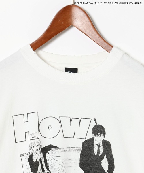 niko and...(ニコアンド)の「【劇場版『チェンソーマン レゼ篇』】コラボ プリント加工TEE(Tシャツ/カットソー・メンズ・ブラック/ホワイト/レッド・LARGE/MEDIUM)」の16枚目の写真