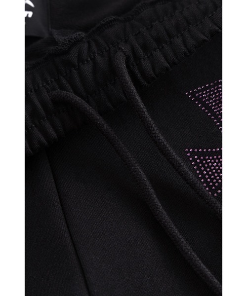 UNKNOWN LONDON(アンノウン・ロンドン)の「スエットパンツ|Black x Purple Cross Rhinestone Jogger|Unknown London(スウェットパンツ・メンズ・ブラック・SMALL/MEDIUM/LARGE/X-LARGE)」の6枚目の写真