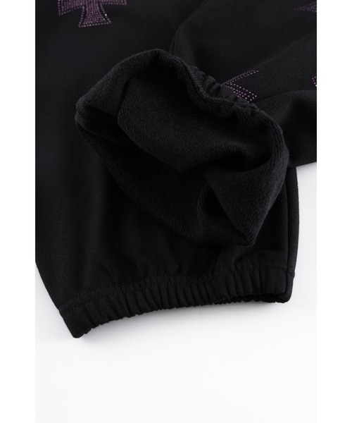 UNKNOWN LONDON(アンノウン・ロンドン)の「スエットパンツ|Black x Purple Cross Rhinestone Jogger|Unknown London(スウェットパンツ・メンズ・ブラック・SMALL/MEDIUM/LARGE/X-LARGE)」の8枚目の写真