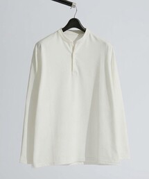 【快適速乾】ALL SEASON COTTON Vネック スキッパーTシャツ / ヘンリーネック