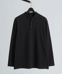 【快適速乾】ALL SEASON COTTON Vネック スキッパーTシャツ / ヘンリーネック