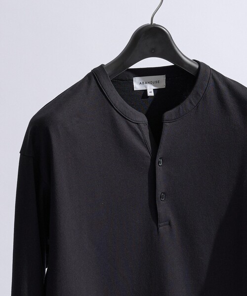 ABAHOUSE(アバハウス)の「【快適速乾】ALL SEASON COTTON Vネック スキッパーTシャツ / ヘンリーネック(Tシャツ/カットソー・メンズ・ホワイト/ブラック/グレイッシュベージュ/グレイッシュブルー・44/46/48)」の19枚目の写真