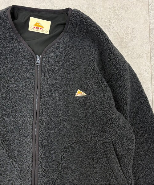 KELTY(ケルティ)の「【KELTY(ケルティ)別注】ノーカラーWジップボアブルゾン(ブルゾン・レディース・ナチュラル/ダークグレー/ベージュ・L/M)」の20枚目の写真