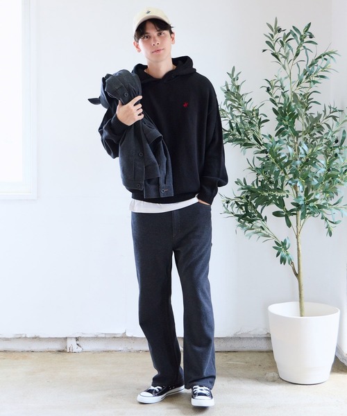 GLOBAL WORK(グローバルワーク)の「【BEVERLY HILLS POLO CLUB】UNISEX/フーディニット/685519(ニット/セーター・メンズ・ブラック/杢グレー・SMALL/MEDIUM/LARGE)」の16枚目の写真