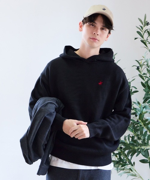 GLOBAL WORK(グローバルワーク)の「【BEVERLY HILLS POLO CLUB】UNISEX/フーディニット/685519(ニット/セーター・メンズ・ブラック/杢グレー・SMALL/MEDIUM/LARGE)」の19枚目の写真