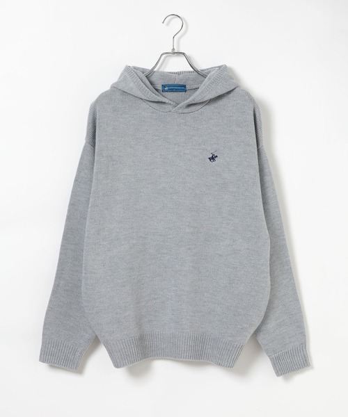 GLOBAL WORK(グローバルワーク)の「【BEVERLY HILLS POLO CLUB】UNISEX/フーディニット/685519(ニット/セーター・メンズ・ブラック/杢グレー・SMALL/MEDIUM/LARGE)」の5枚目の写真