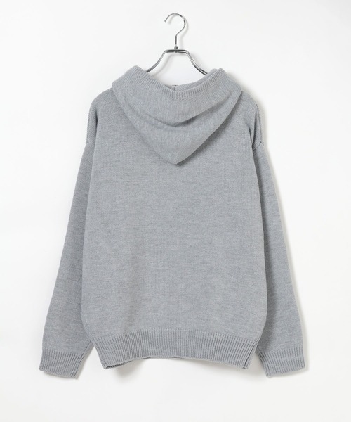 GLOBAL WORK(グローバルワーク)の「【BEVERLY HILLS POLO CLUB】UNISEX/フーディニット/685519(ニット/セーター・メンズ・ブラック/杢グレー・SMALL/MEDIUM/LARGE)」の6枚目の写真