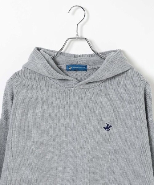 GLOBAL WORK(グローバルワーク)の「【BEVERLY HILLS POLO CLUB】UNISEX/フーディニット/685519(ニット/セーター・メンズ・ブラック/杢グレー・SMALL/MEDIUM/LARGE)」の7枚目の写真