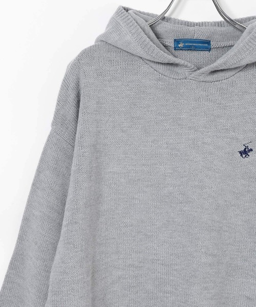 GLOBAL WORK(グローバルワーク)の「【BEVERLY HILLS POLO CLUB】UNISEX/フーディニット/685519(ニット/セーター・メンズ・ブラック/杢グレー・SMALL/MEDIUM/LARGE)」の9枚目の写真